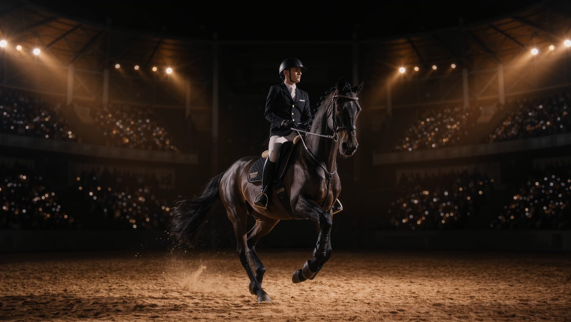 Fieracavalli Verona: cavallo e cavaliere nel padiglione